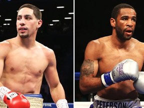 Unified 140-pound champion Danny Garcia (left) will face title-holder Lamont Peterson at 143-pounds in a long-awaited bout on NBC this Saturday.