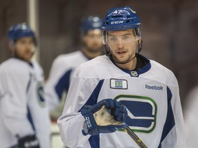Sven Baertschi will get a chance to show he can play in the Canucks' top six next season. (Arlen Redekop photo / PNG staff)