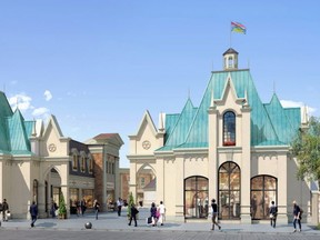 An artists rendering of the main entrance of McArthurGlen Designer Outlet Vancouver Airport. The centre will offer 35,000 square metres of luxury, designer and lifestyle retail on the northeast corner of Sea Island near the Templeton Canada Line station.