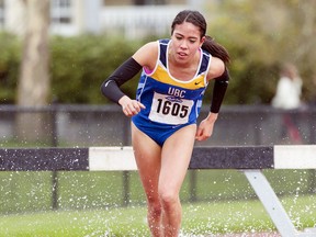 Soon the chase for UBC's Maria Bernard will be for a Rio 2016 qualifying time. (Wilson Wong, UBC athletics)