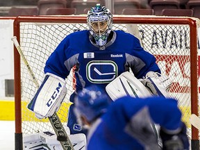 Goalie Ryan Miller has fully recovered from his knee injury and will back up Eddie Lack against the Coyotes on Thursday. (Jenelle Schneider, PNG files)