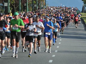 The 2015 version of the annual BMO Vancouver Marathon runs Sunday. (Wayne Leidenfrost, PNG files)