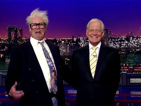 Will Ferrell as Harry Caray last night on The Late Show.
