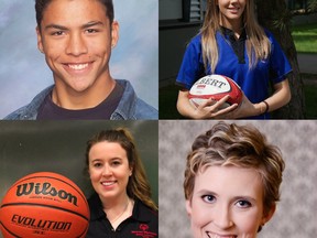 Our Head of the Class 2015 Adversity Award finalists are (clockwise from top left) Thomas Franklin, Ashley Sykes, Madison Egli and Jordynn Denness. We have four Coach of the Year candidates as well, so it's time to start voting.