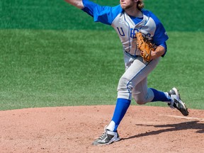 UBC's Jeremy Newton was solid on the hill Sunday for the 'Birds in Portland. (Christopher Oertell/CJImagesNW.com)
