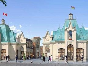 Artist's rendering of  McArthurGlen designer outlet at YVR.