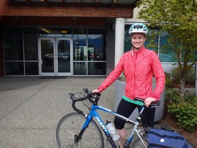 Rebecca Abernethy, who lives in Vancouver but commutes to Chilliwack, has a hefty five-hour commute during Bike to Work Week. She aims to do the cycling marathon 10 times a year. (Submitted)