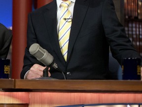 David Letterman smiles during a break at a recent taping of  The Late Show' at the Ed Sullivan Theater in New York. After 33 years in late night and 22 years hosting CBS's Late Show, Letterman retires Wednesday. (Pablo Martinez Monsivais, AP file)