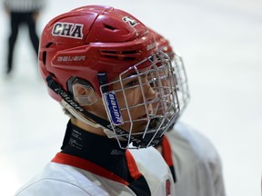 Tyler Popowich, a Surrey native, was the Giants first-round pick on Thursday. (James Dewar/CSSHL)