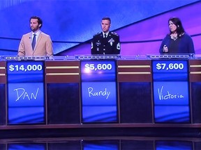 Dan, Randy and Victoria had a tough time with the 'Canadian Cities' category on Jeopardy.