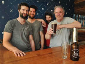 Brent, Adam, Sean and Greg Mills, Four Winds Brewing, Delta BC craft beer