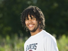 Terry Fox's Head of the Class valedictorian Isaiah Stevens. (PNG photograph by Gerry Kahrmann)