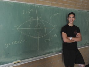 The formula for true vision? Tyler Ashbury already has that figured out, but he can also give you its mathematical formula. (PNG photo by Jason Payne)