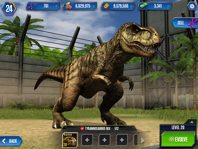 Jurassic World - The Game [T-Rex] level 40 