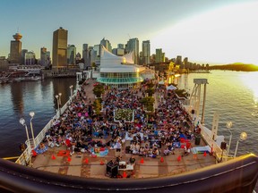 Canada Place hosts Waterfront Cinema, their annual screenings of movies under the stars