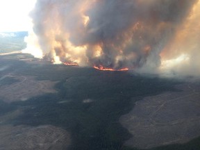A view of the Little Bobtail Lake fire, which forced evacuations way back in May that affected 80 people. The evacuation has since been rescinded and the fire contained, but not before it gutted more than 25,000 hectares of B.C. forest. (Wildfire Management Branch)