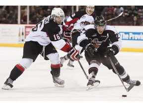 Vancouver Giants forward Jackson Houck has shown an ability to drive the puck to the net in the past. (Province Files.)