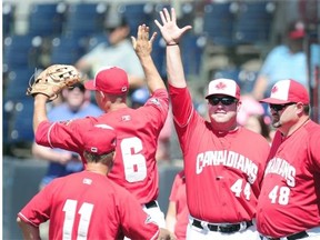 Manager John Schneider's Vancouver Canadians haven't had much to celebrate of late this season. They could be officially ousted from playoff contention today. (Province Files.)