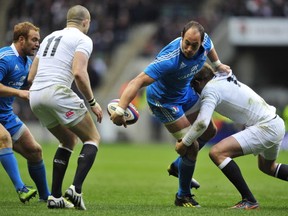 If Sergio Parisse can't go, whatever hopes Italy had at the Rugby World Cup are surely dashed. GLYN KIRK/AFP/Getty Images