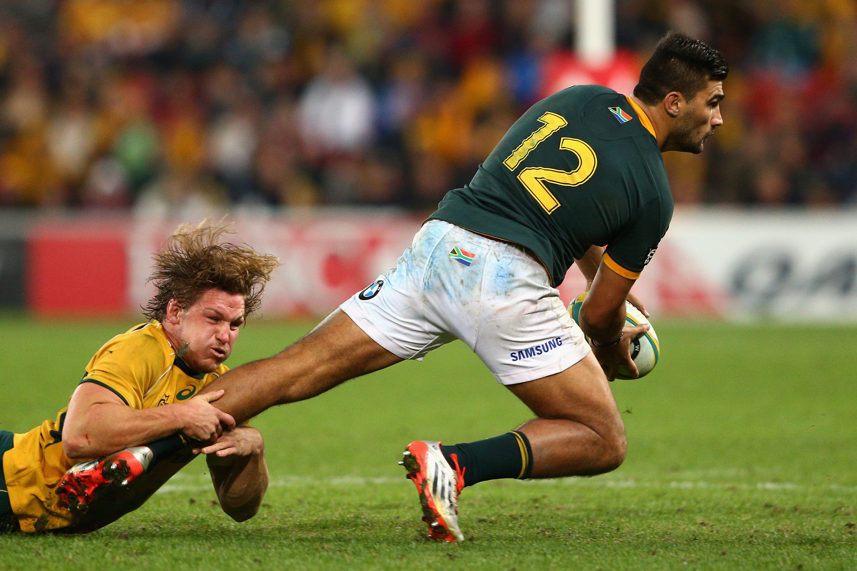 during The Rugby Championship match between the Australian Wallabies and the South Africa Springboks at Suncorp Stadium on July 18, 2015 in Brisbane, Australia.