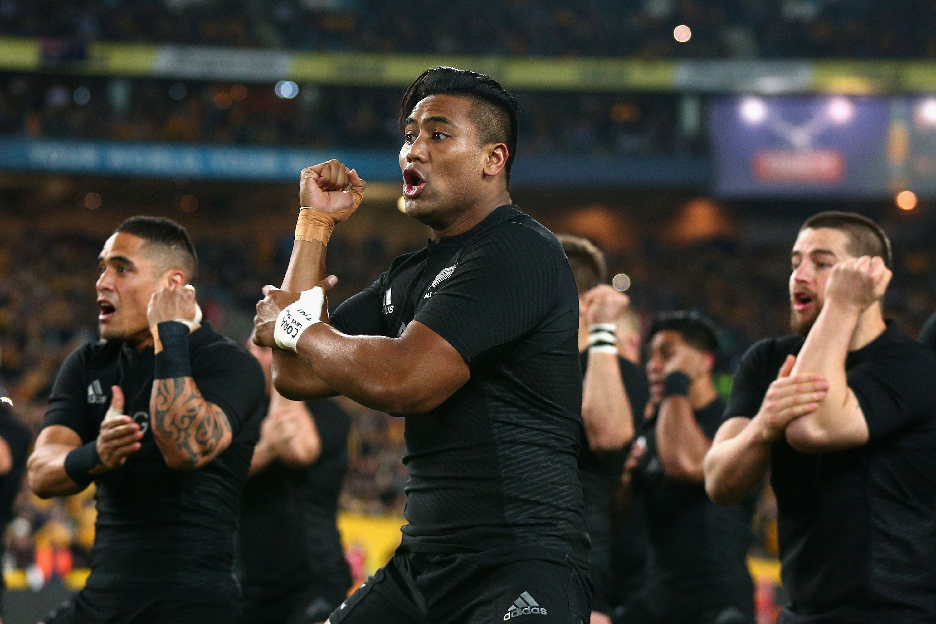 during The Rugby Championship match between the Australia Wallabies and the New Zealand All Blacks at ANZ Stadium on August 8, 2015 in Sydney, Australia.