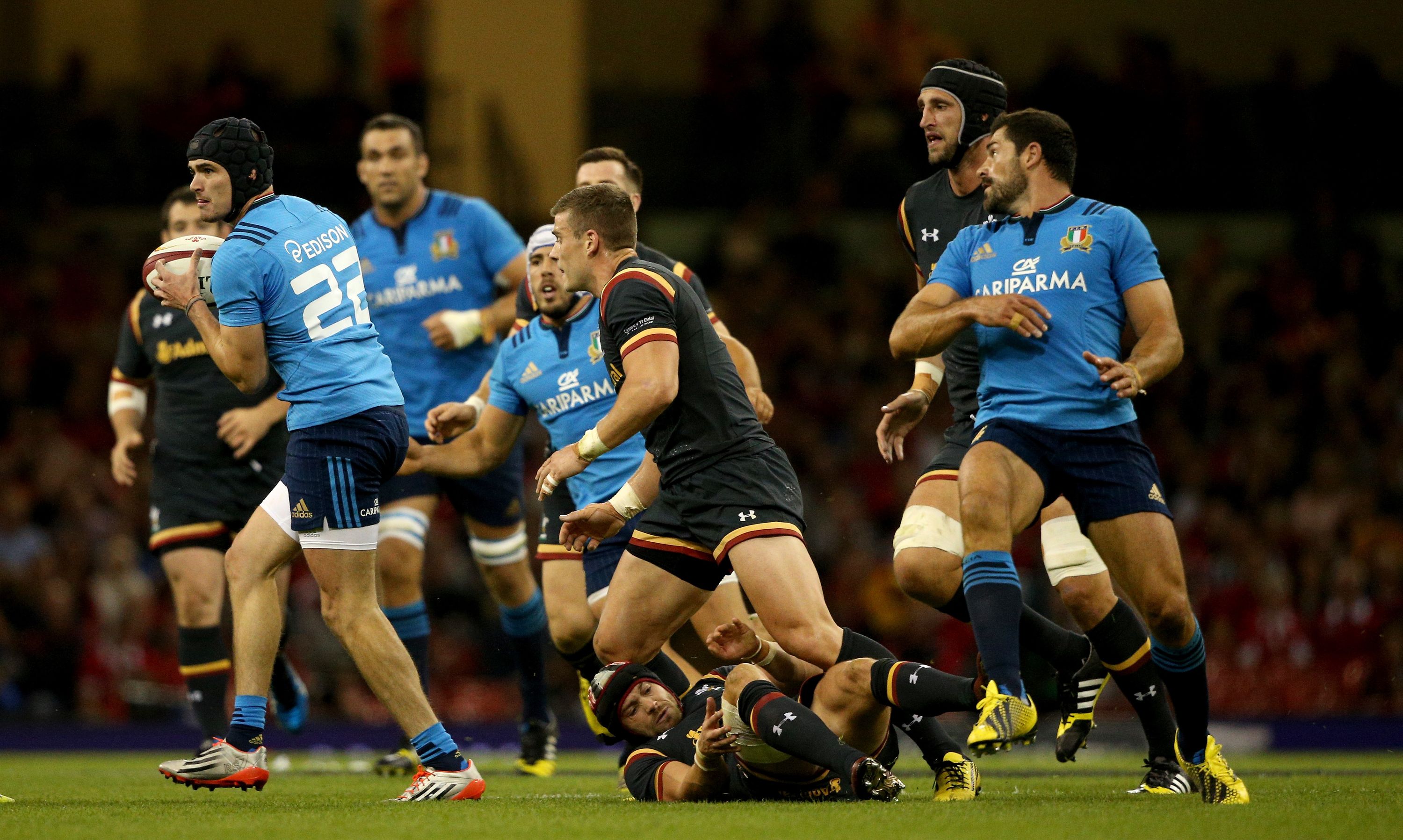 <> at Millennium Stadium on September 5, 2015 in Cardiff, Wales.