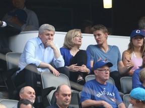 Hmmm. When Stephen Harper attends a Jays game, as he did Monday, the Jays lose. This doesn't look good for the PM hopeful.