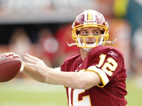 John Beck, circa 2011, when he was with the Washington Redskins. (Getty Images File Photo.)