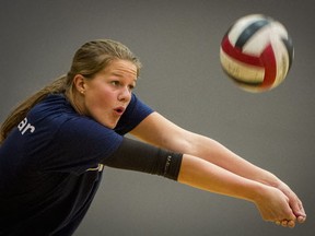 Surrey Christian's Kiera Van Ryk spent the summer before her Grade 12 season as the youngest member of the Canadian junior national volleyball team. (Ric Ernst, PNG)