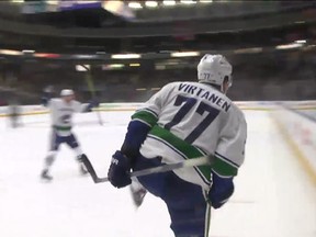 Jake Virtanen scores overtime winner vs. Calgary Flames