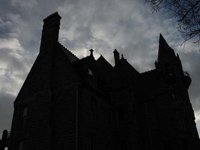 Craigdarroch Castle in Victoria, B.C., captured at its spookiest.