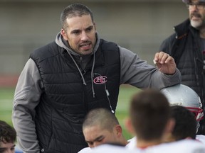 Holy Cross Crusaders' head coach Conrad Deugau has seen his charges hit the 50-point mark on offence two straight weeks following its home field win Saturday in Surrey over Richmond's Hugh Boyd Trojans. (PNG file photo)