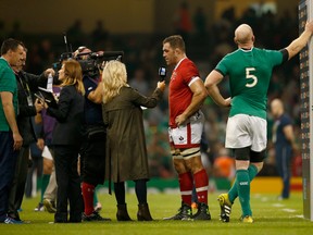 Jamie Cudmore isn't happy Rugby World Cup organizers are giving him and his teammates a hard line on how they can travel home.  (Photo by Stu Forster/Getty Images)