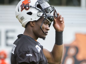 Boseko Lokombo, the former WJ Mouat Hawk and Oregon Duck is now a sophomore BC Lions' linebacker tied for the league's lead in special teams tackles. (PNG photo)