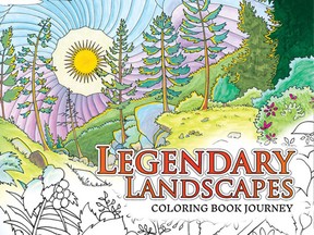 Legendary Landscapes colouring book