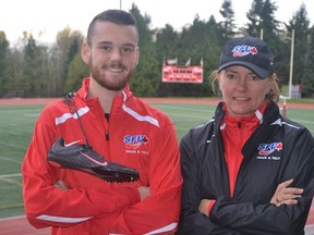 Simon Fraser’s Oliver Jorgensen was hardly a cross-country runner of note during his high school career in Abbotsford, but now, under the tutelage of head coach and ex-Olympian Brit Townsend, he’s the Clan’s leading man heading into the NCAA Div. 2 title race Saturday in Missouri. (Photo — Gabriel Lynn, SFU athletics)