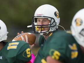 Langley quarterback Wes Van Vliet has been a stalwart as the Saints program has reached the Subway Bowl Double A Final Four. (PNG file photo)