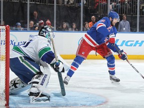 The Canucks have had a bit of a time corralling Rick Nash, but then, hasn't everyone? (Getty Images files)