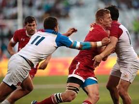 John Moonlight and Canada played much much better on day one in Cape Town than a week ago in Dubai.   (GIANLUIGI GUERCIA/AFP/Getty Images)