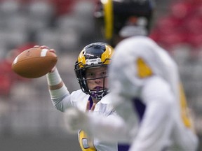 Mt. Douglas quarterback Giedone Kremler is wise beyond his years. (PNG photo by Gerry Kahrmann)