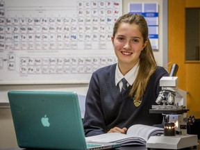 Southpointe Academy's Meaghan MacKenzie tackles real-world issues concerning her environment. (Ric Ernst, PNG photo)