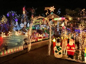 950 Kensington Avenue, Burnaby - Enjoy this walk through display featuring thousands of lights, holiday characters and displays including Santa, snowmen, reindeer, giant twinkling stars and more. Accepting donations for the Micheal Cuccione Foundation for childhood cancer research. (submitted photo)
