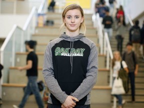 Oak Bay Breakers' Thana Fayad was selected The Province's B.C. girls high school volleyball Player of the Year. (Chap Hipolito for The Province)