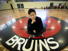 Britannia senior Timme Zhao has triumphed after a tough childhood to become a leader at his East Vancouver high school. (Mark van Manen, PNG photo)