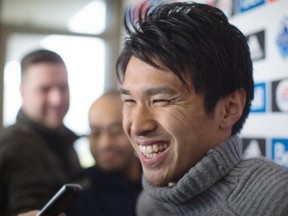 Masato Kudo is here to score goals and hopes to inspire other Japanese players to follow him to MLS. (DARRYL DYCK, THE CANADIAN PRESS)