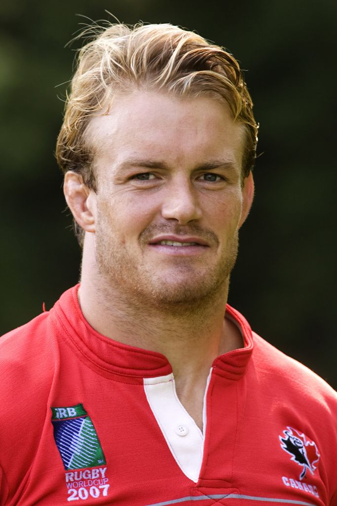 Rugby player Mike James of Team Canada is pictured 30 August 2007 in Oakville, Canada. The rugby union World Cup will see a total of 48 games being played at 10 stadium venues (eight in France) from 07 September until 20 October. AFP PHOTO/GEOFF ROBINS (Photo credit should read GEOFF ROBINS/AFP/Getty Images)