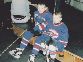 Ryan (left) and Lucas Johansen played for the Vancouver Thunderbirds before the family moved to Port Moody in 2003.