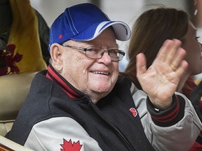Rolly Fox, Terry Fox's father, was Grand Marshall in last month's Santa Claus Parade in Vancouver.