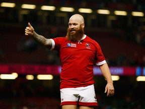 Ray Barkwill played at the 2015 Rugby World Cup and now will captain Canada vs. Brazil in the Americas Rugby Championship.  (Photo by Laurence Griffiths/Getty Images)