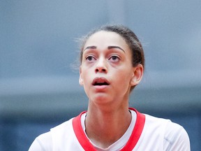 SFU's Alisha Roberts hit winning shots from free throw line Thursday in Clan's dramatic win over Montana State Billings. (Ron Hole, SFU athletics)